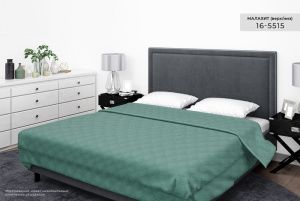 Покрывало "Бояртекс" ультрастеп гл/кр. диз. №16-5515 Малахит (верх/низ малахит)