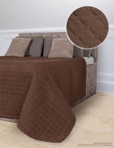 Покрывало "Luxor" стеганое диз. №19-1217 Шоколад