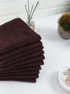 Салфетка махровая, г/к, 30х30, арт. ВТ 30-30Г, 380 гр/м2, цвет: 915-горький шоколад
