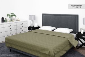 Покрывало "Бояртекс" ультрастеп гл/кр. диз. №17-0627 Олива (верх/низ олива)