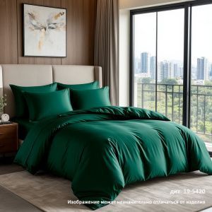 КПБ Сатин гл/кр "Luxor" диз. № 19-5420 Изумруд (N)