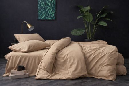 Набор: 2 наволочки поплин гл/кр 70х70 цвет: Лен