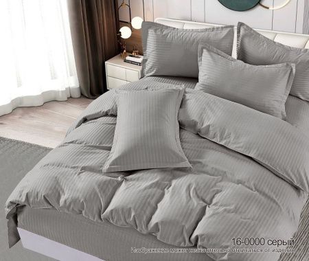 КПБ Микрофибра-страйп "Pandora" диз. № 1х1 (16-0000) Серый (N)