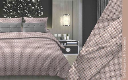 КПБ Бязь "Бояртекс" диз. № 164 Виши, 1/1 Вид, бежевый (L)