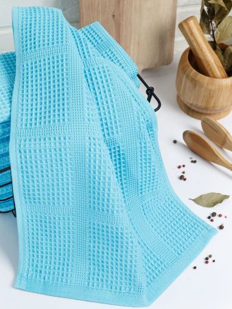 Полотенце вафельное, г/к, 260 гр/м2, 50х90, арт. CW 50-90, цвет: 502-ярко-голубой